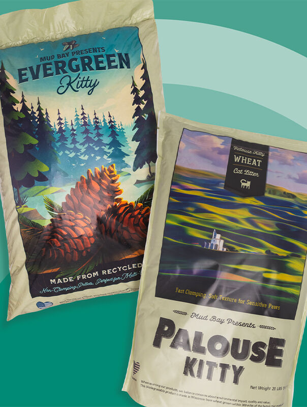 bags of Mud Bay Cat Litter